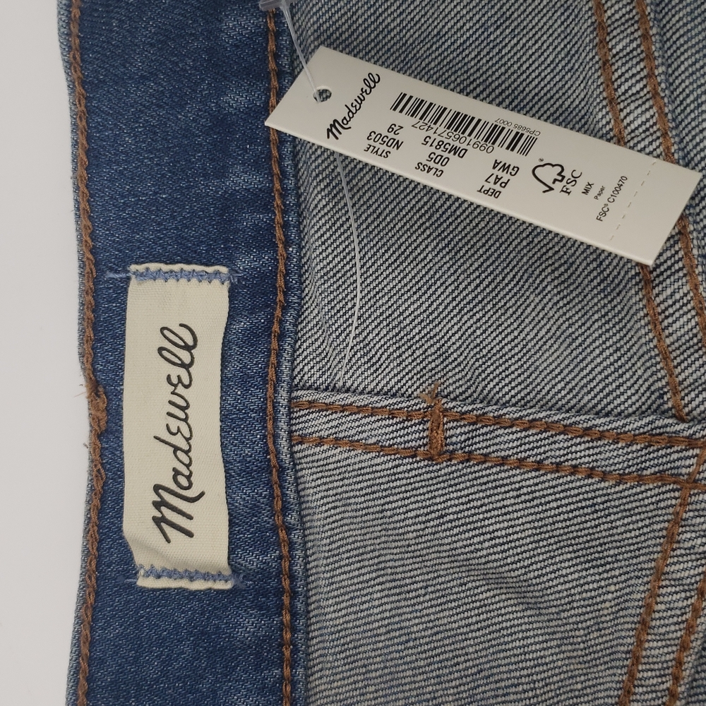 Madewell NWT Perfect Vintage Crop Jean Size 29 Tapered Leg Distressed - Picture 5 of 16